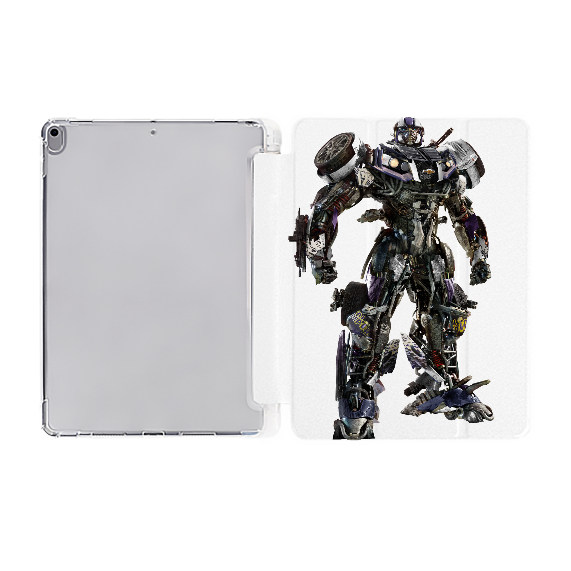 （画像用）  IPad ケース ペン収納付き 三つ折りスタンド PUレザー×シリコン 対応機種9.5/10.5/10.9インチ